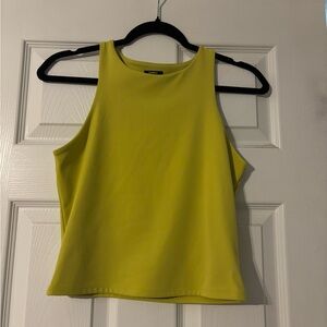 Express Body Contour lime green tank